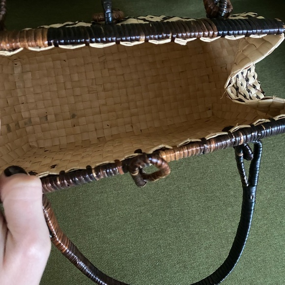 Vintage wicker tote purse - Picture 7 of 7